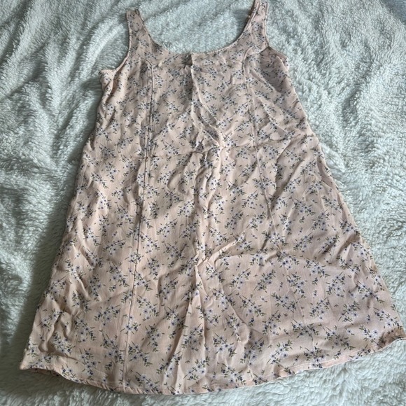 American Eagle Outfitters Tops - American Eagle Floral Smocked Back Babydoll Top Pink Purple Boho NWT Size L